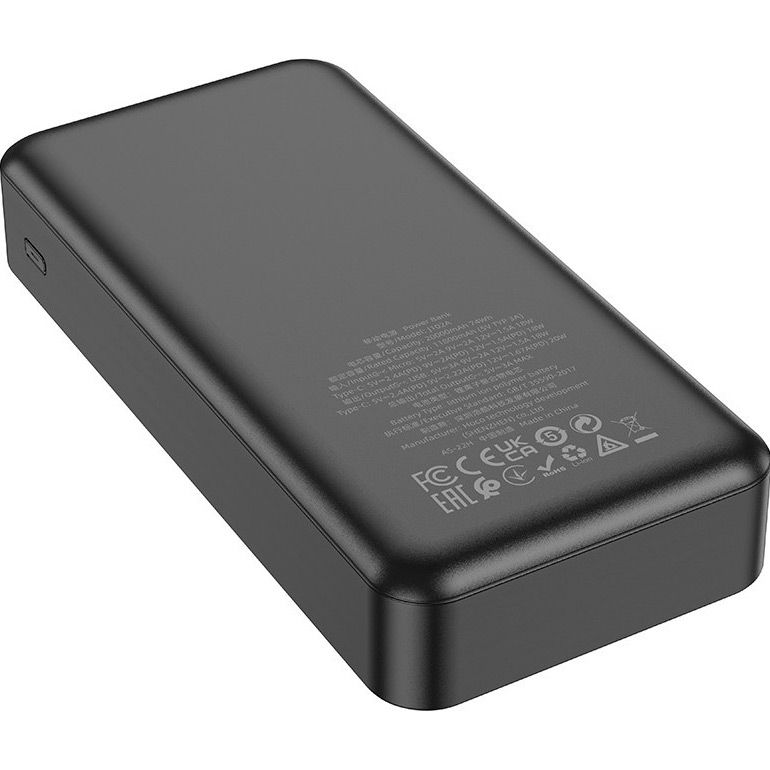 Зовнішній акумулятор Hoco J102A Cool Figure 20000mAh 20W Black
