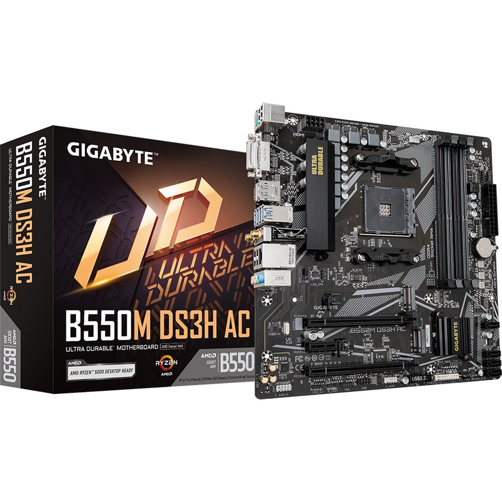 

Материнська плата Gigabyte B550M DS3H AC