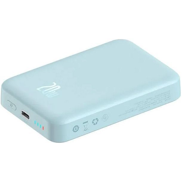 Зовнішній акумулятор Baseus Magnetic Mini Wireless Fast Charge Power Bank 10000mAh 20W Blue (PPCX110103)