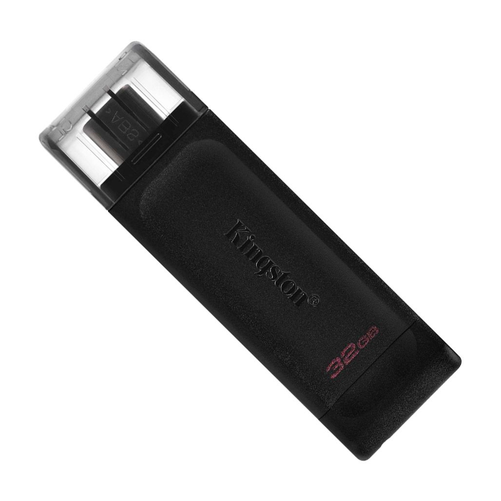 

USB флеш-накопитель Kingston DataTraveler 70 128GB USB-C 3.2 Gen 1 Black (DT70/128GB)