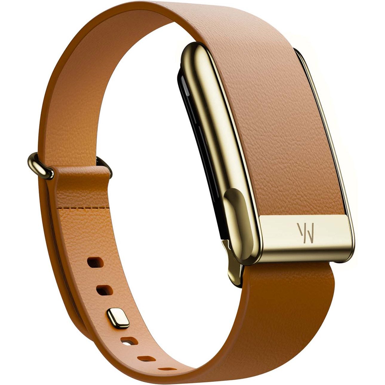 Ремешок Whoop LeatherLuxe Tapered для Whoop MG Life Camel with Gold S
