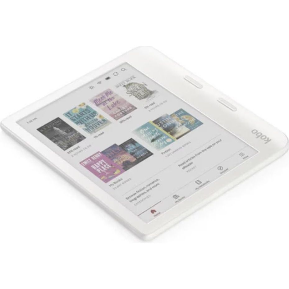 Електронна книга Kobo Libra Colour White (N428-KU-WH-K-CK)