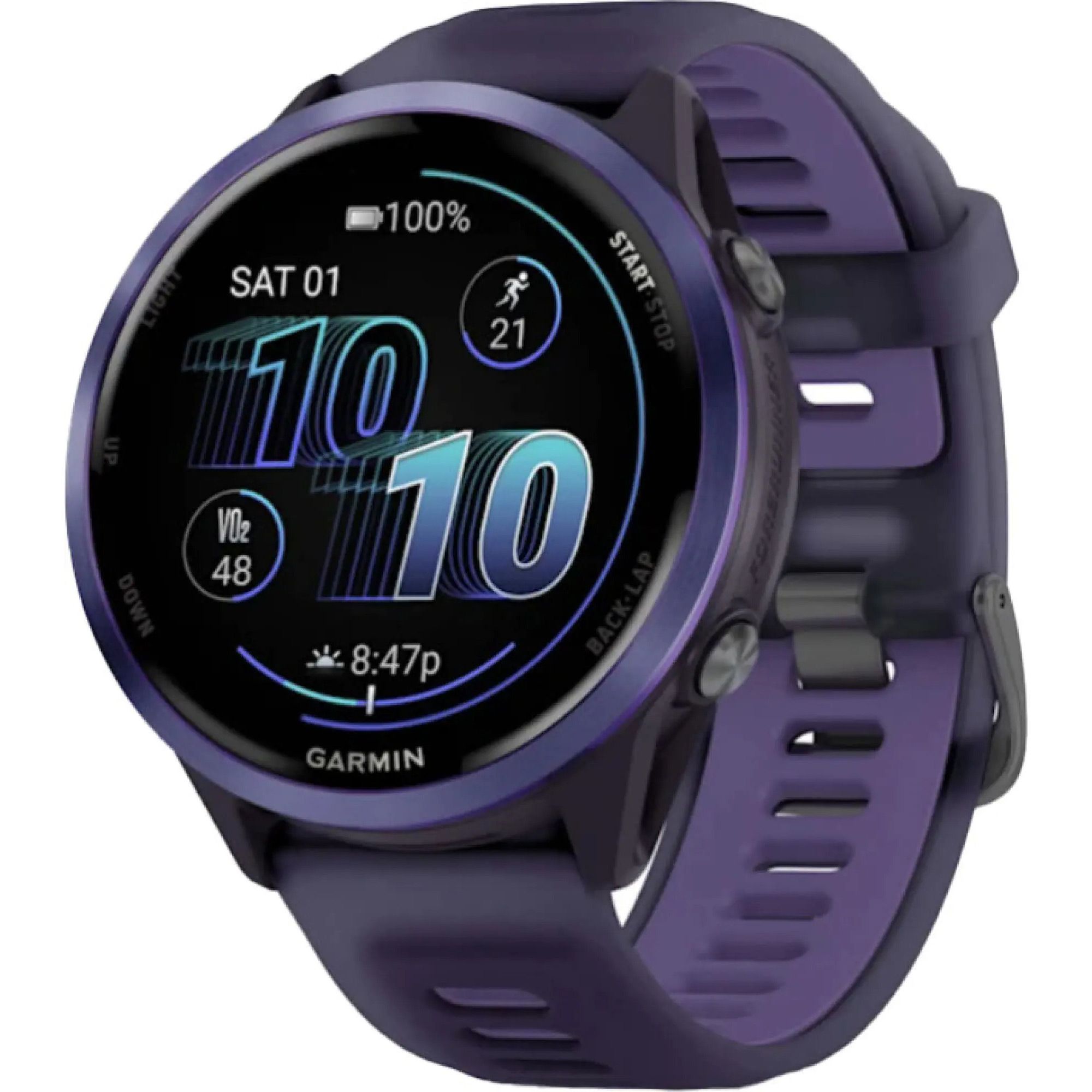 

Смарт-годинник Garmin Forerunner 570 47mm Indigo Aluminium with Translucent Imperial Purple/Indigo Band (010-02971-02)