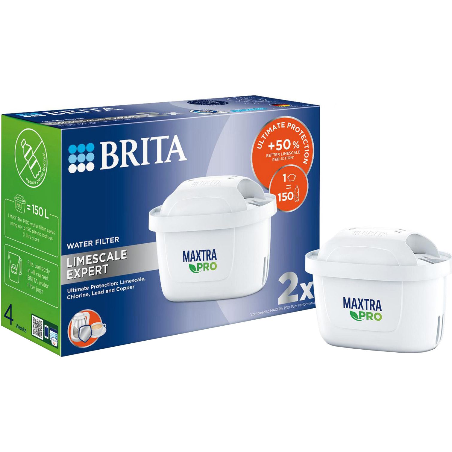 

Сменный фильтр для кувшина Brita MXPro Limescale 2 шт (1051767)