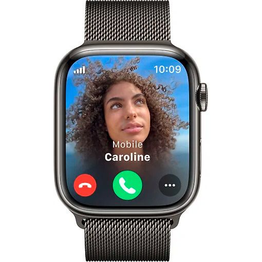 Смарт-годинник Apple Watch Series 9 45mm GPS + LTE Graphite Stainless Steel with Graphite Milanese Loop (MRMX3)