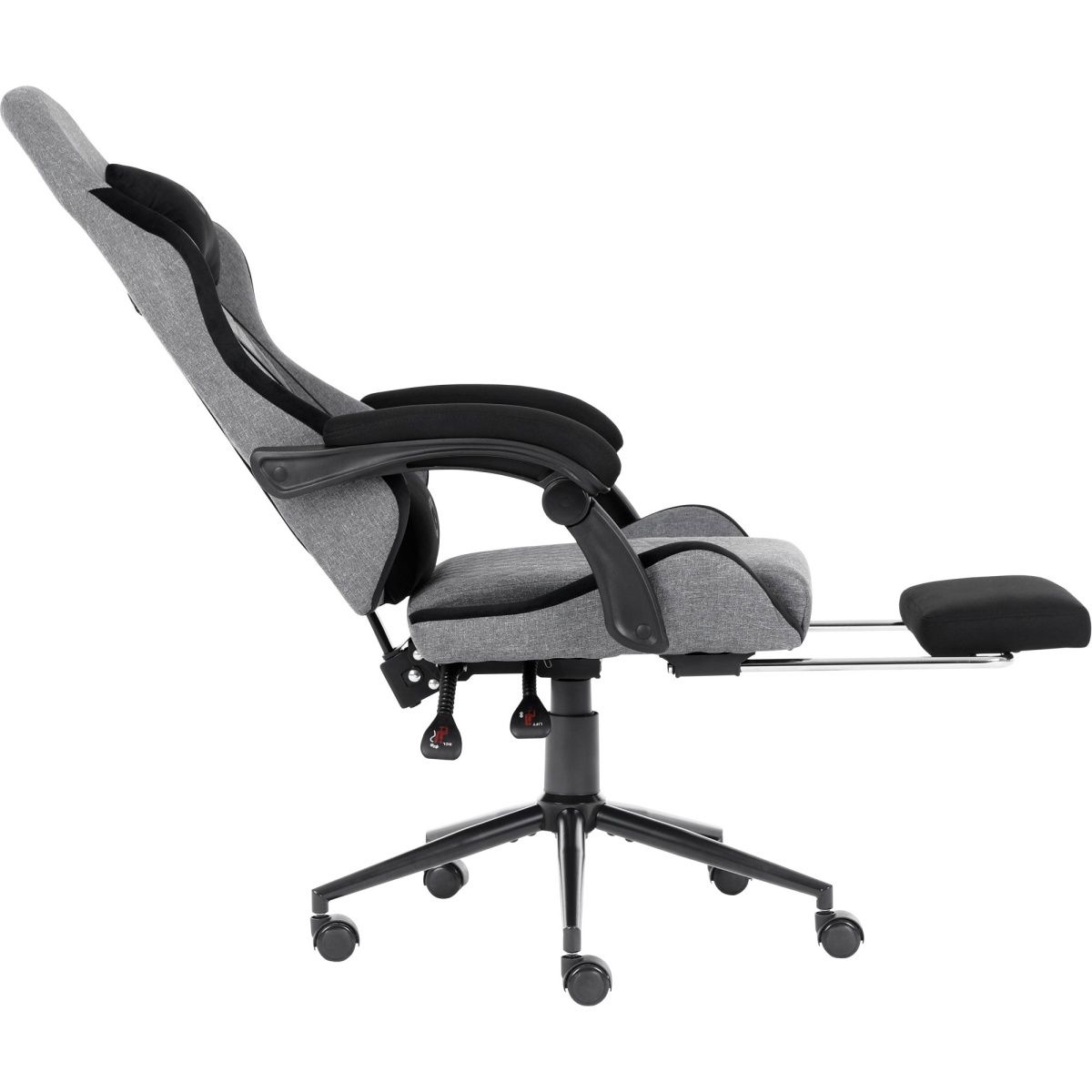 Геймерське крісло GT Racer X-2324 Fabric Gray/Black Suede