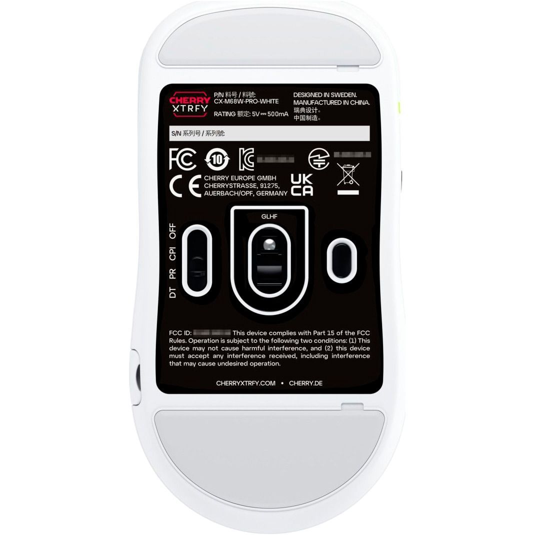 Миша Cherry Xtrfy M68 PRO Wireless White (CX-M68W-PRO-WHITE)