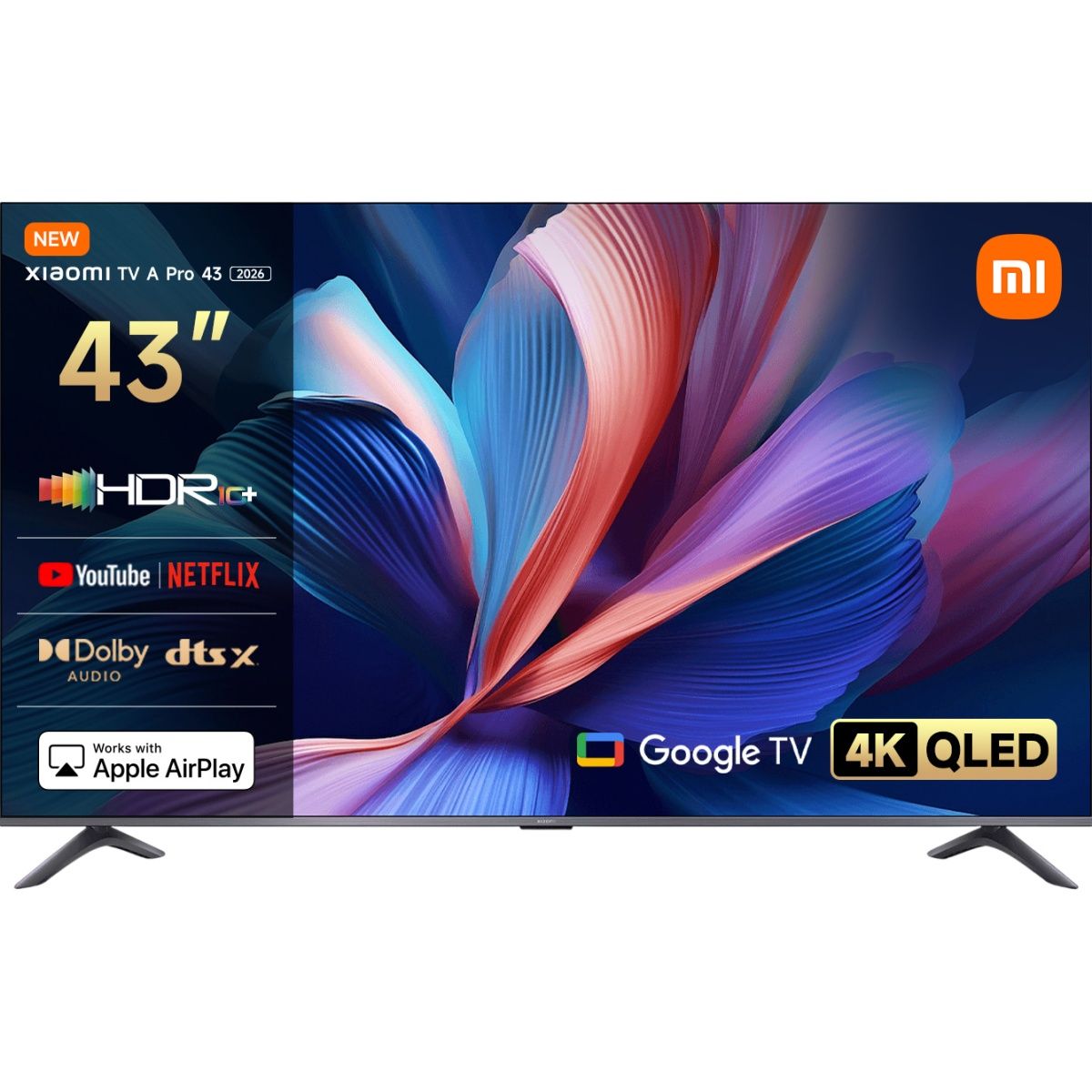 Телевизор Xiaomi TV A Pro 43` QLED Ultra HD 4K 2026 (L43MB-APME) UA