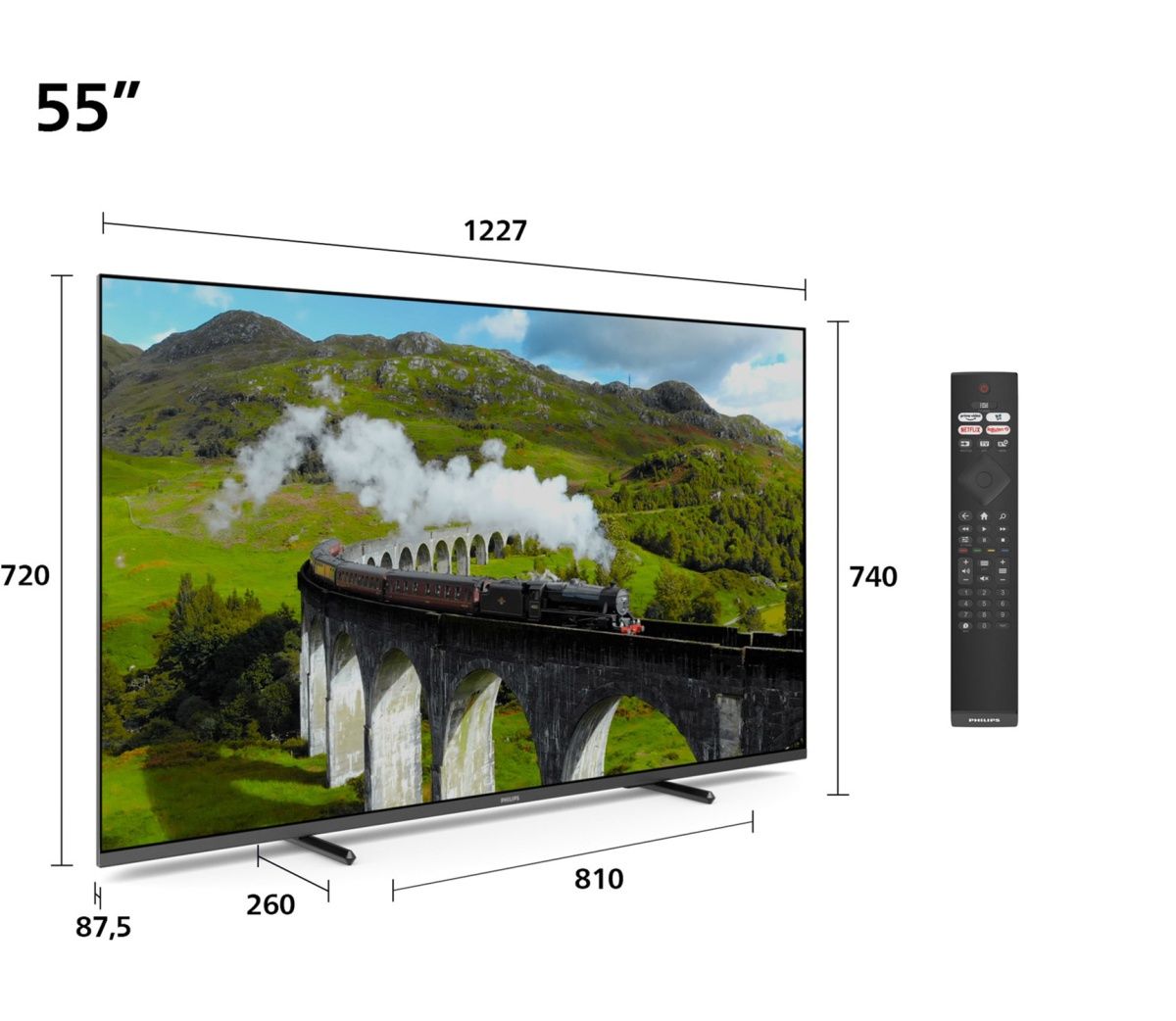 Телевізор Philips TV 7600 Series 55
