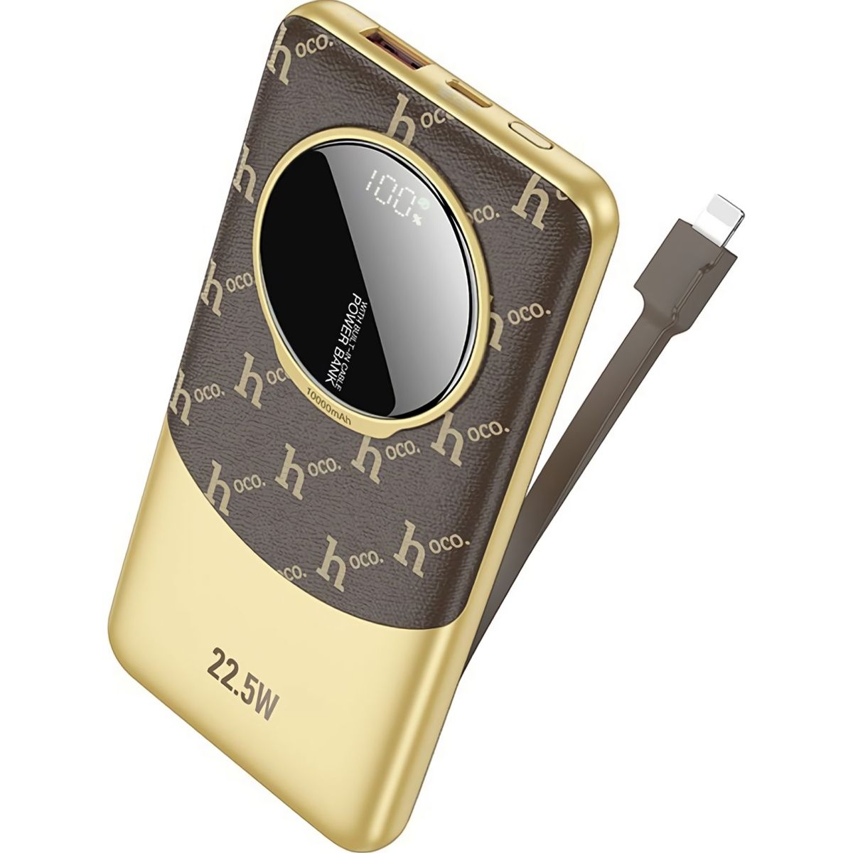 Зовнішній акумулятор Hoco Q29 Nobility Lightning 10000mAh 22.5W Brown