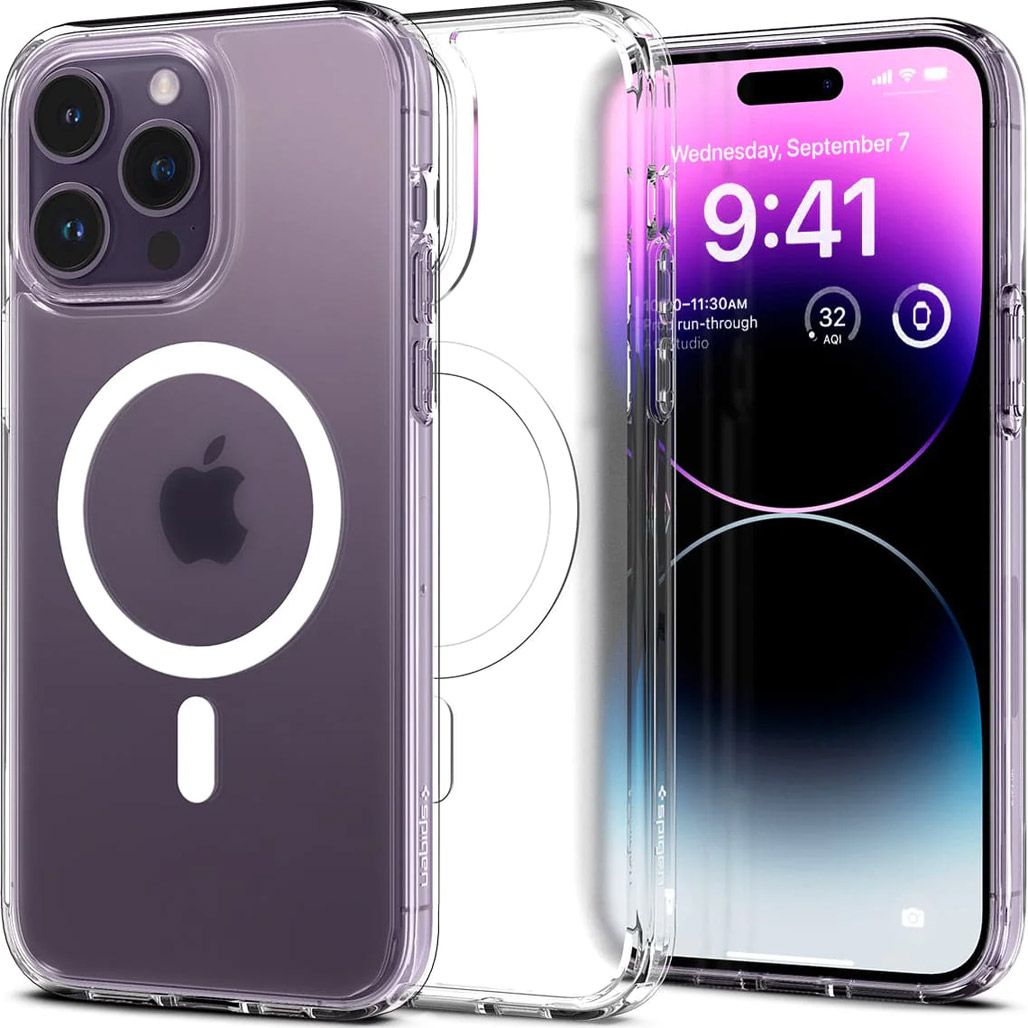 

Чохол Spigen Ultra Hybrid MagFit для iPhone 14 Pro Max Frost Clear (ACS05583)