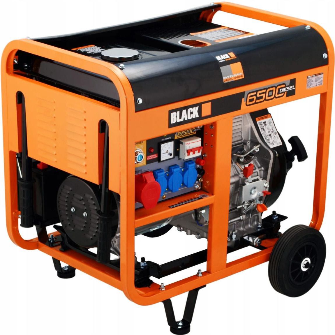 

Генератор дизельный Black 230/400V 10HP 6500W (13618)