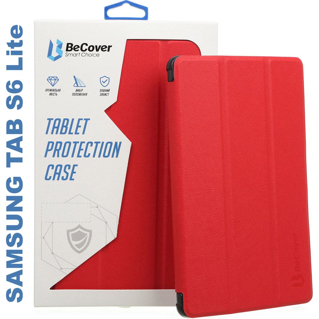 

Чехол-книжка BeCover Smart Case для Samsung Galaxy S6 Lite 10.4 P610/P613/P615/P619 (Red)
