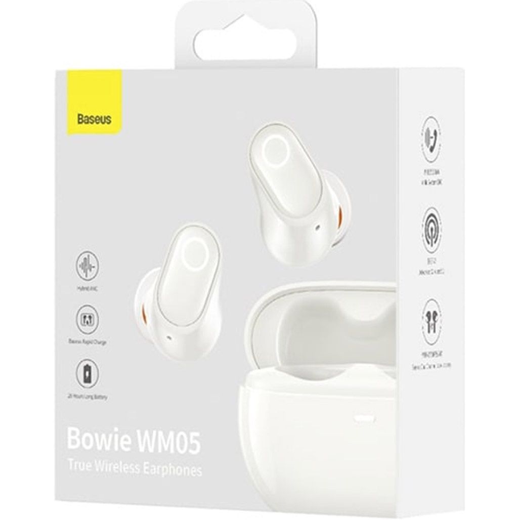 Навушники Baseus True Wireless Earphones Bowie WM05 White (NGTW2000-02)