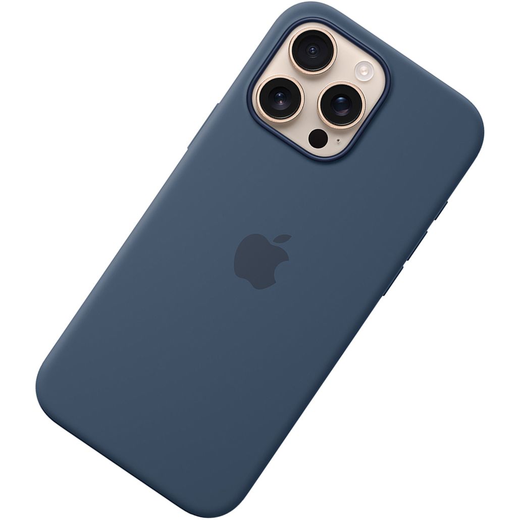 Чохол Silicone Case with MagSafe для Apple iPhone 16 Pro Max Denim AAA 