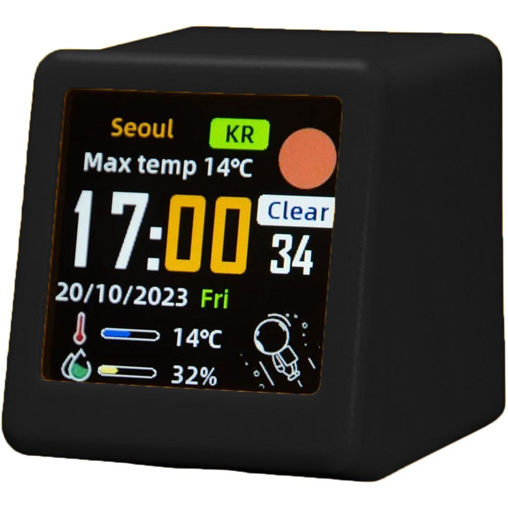 

Умная метеостанция GeekMagic Ultra Smart WiFi Weather Forecast Station Black