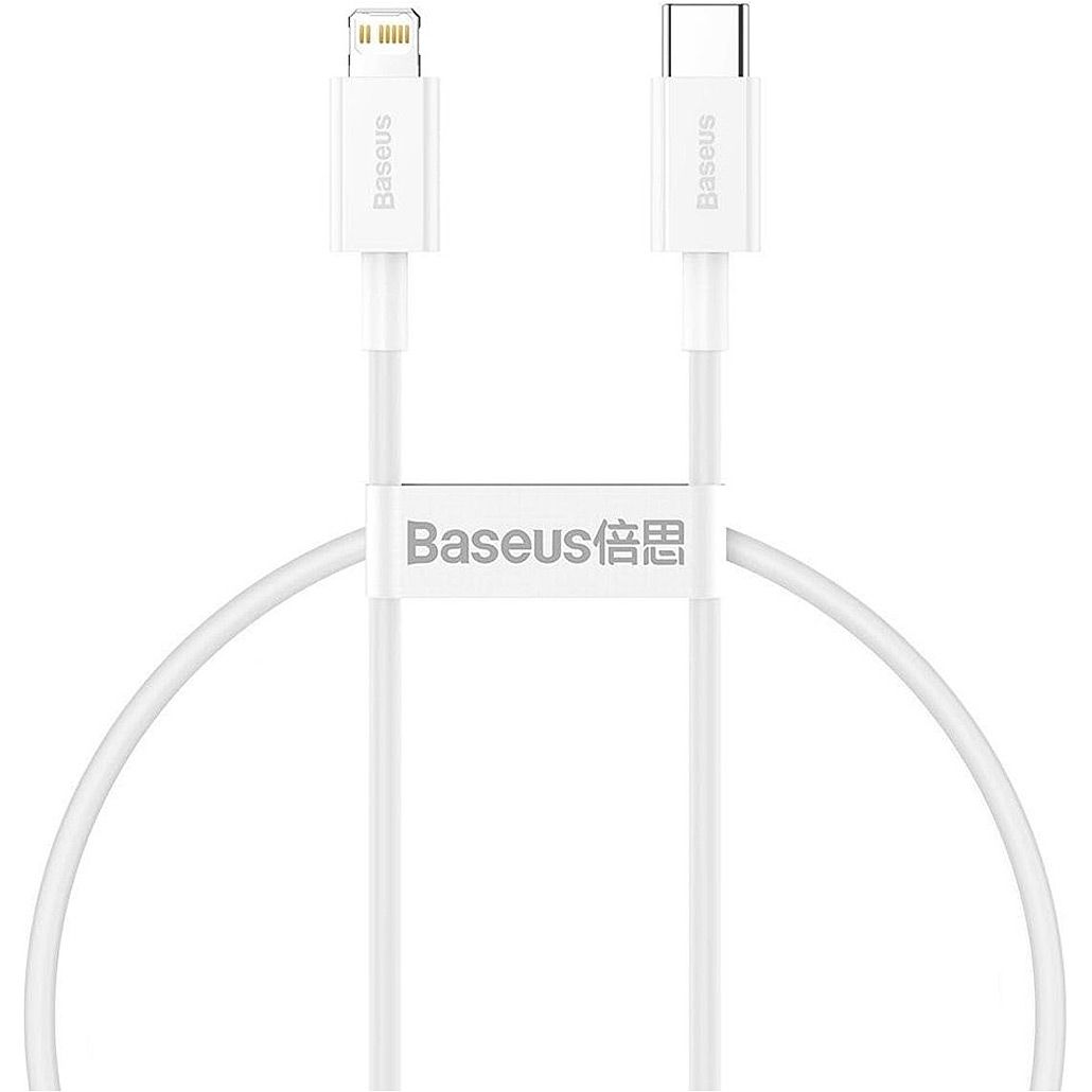 

Кабель Baseus Superior Series USB-C to Lightning 20W 0.25m White (CATLYS-02)