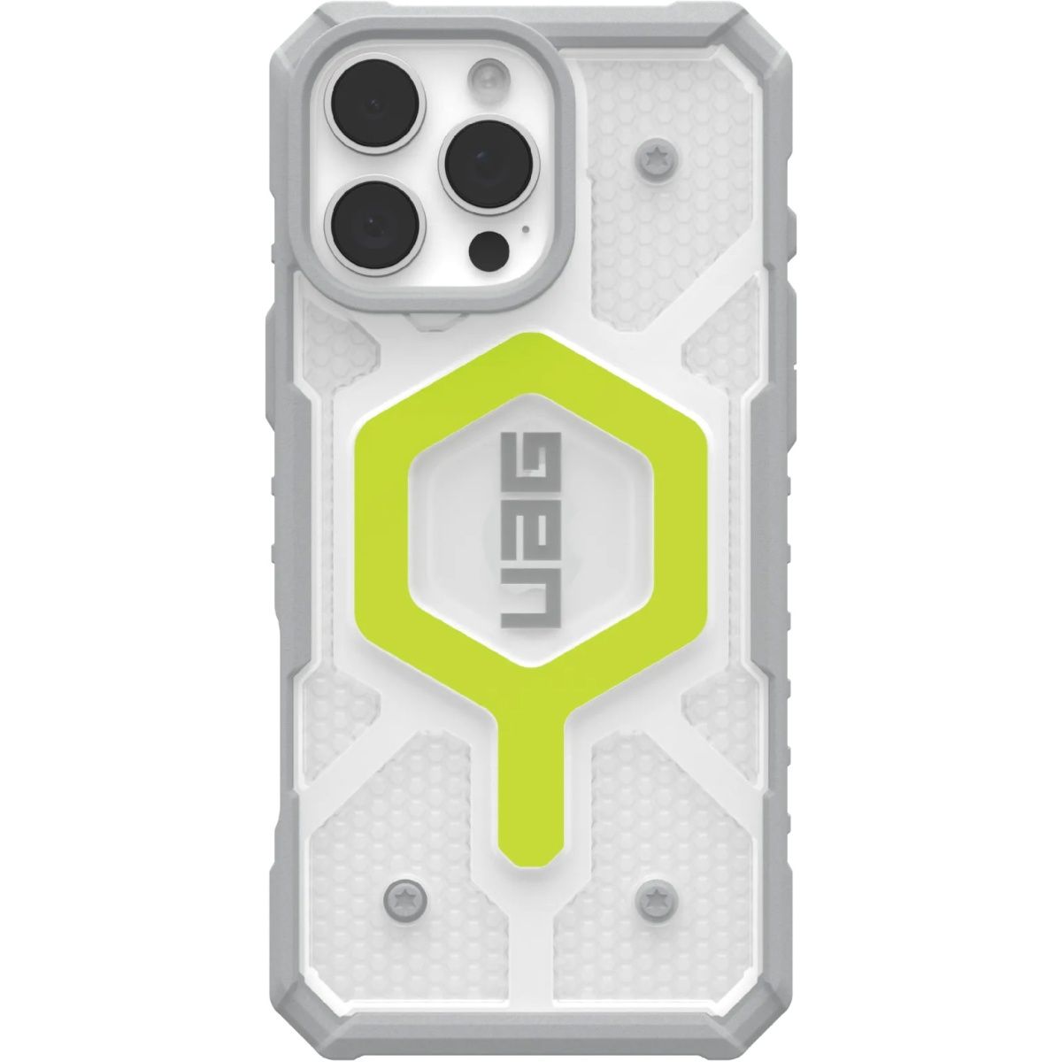 

Чехол UAG Pathfinder Mag Clear для Apple iPhone 16 Pro Max All Light Green AAA