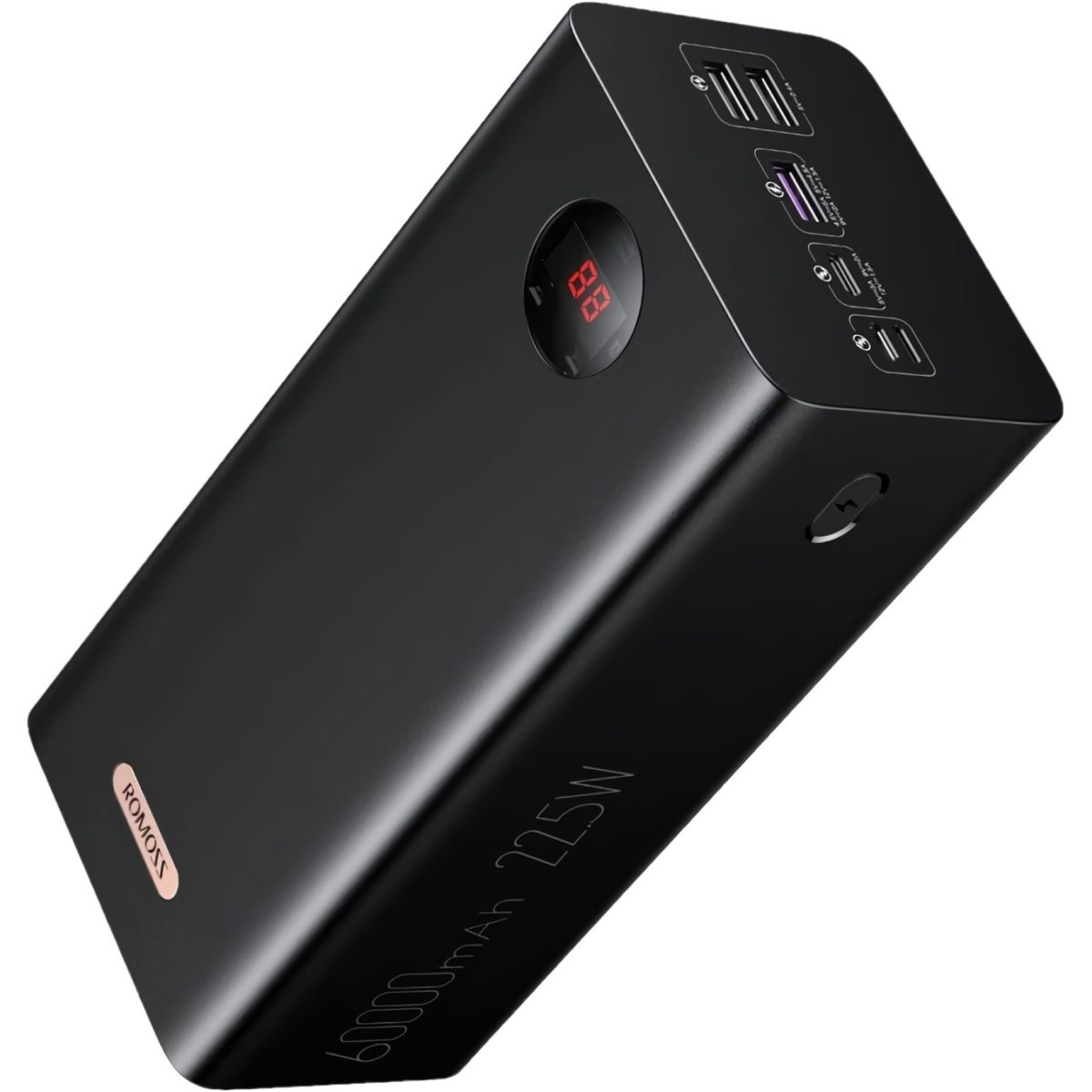 Зовнішній акумулятор Romoss PEA60 60000mAh 22.5W Black (PEA60-152-2A42H)