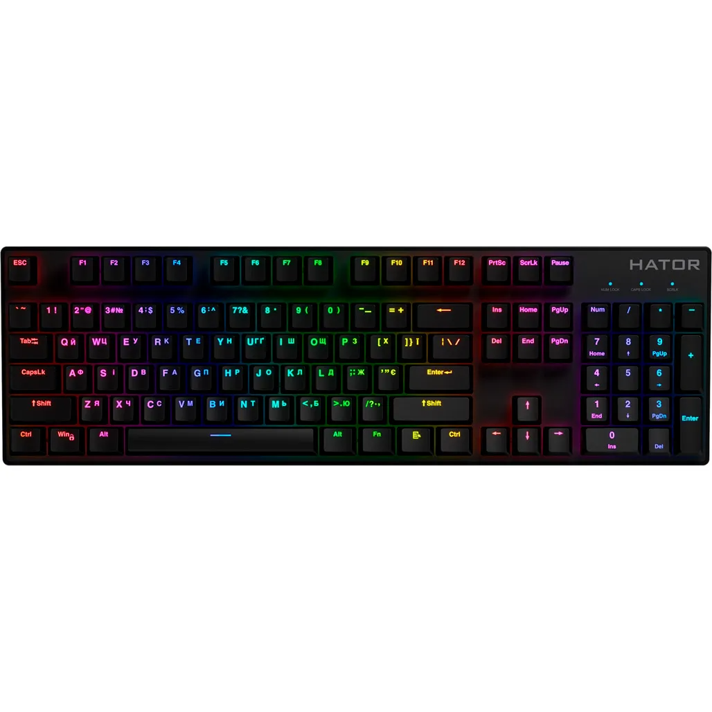 

Клавіатура Hator Starfall RGB Hotswap Gateron Red switch (HTK-597)