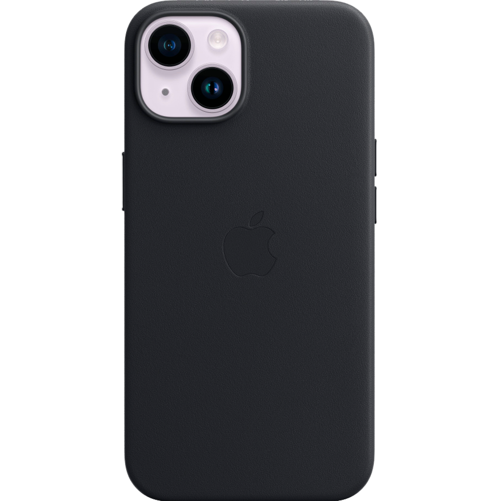 

Чохол Apple Leather Case with MagSafe для Apple iPhone 14 Midnight (MPP43)