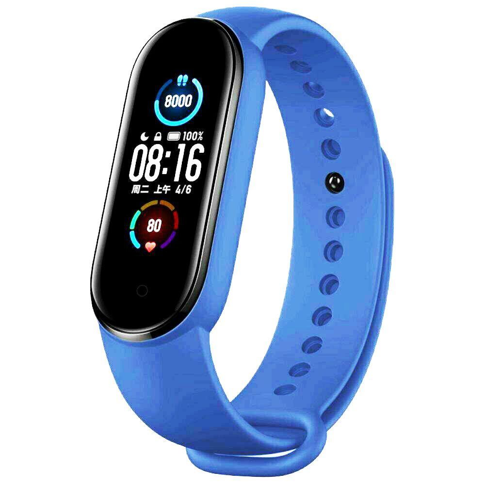 

Ремешок силиконовый для Xiaomi MI Band 5 (Blue) [48717]