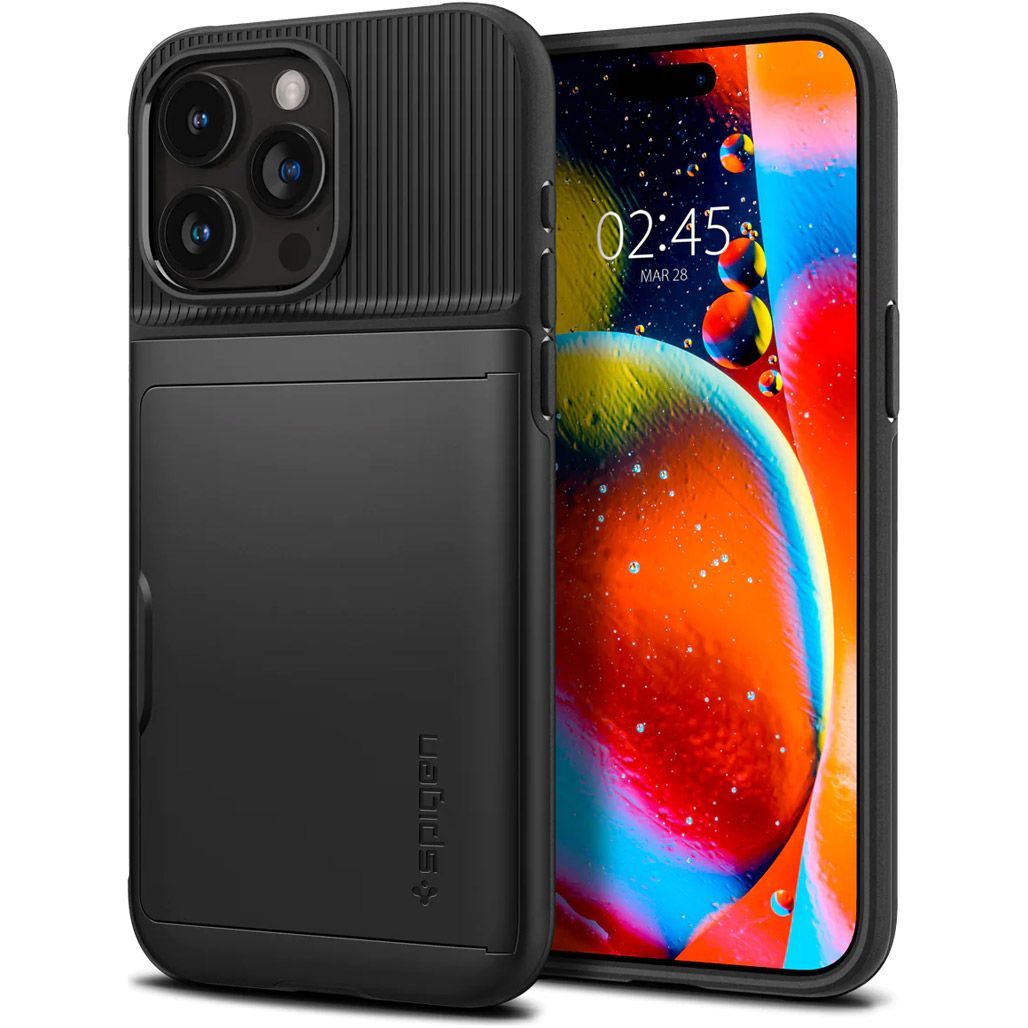Чохол Spigen Slim Armor CS для Apple iPhone 15 Pro Max Black (ACS06589)