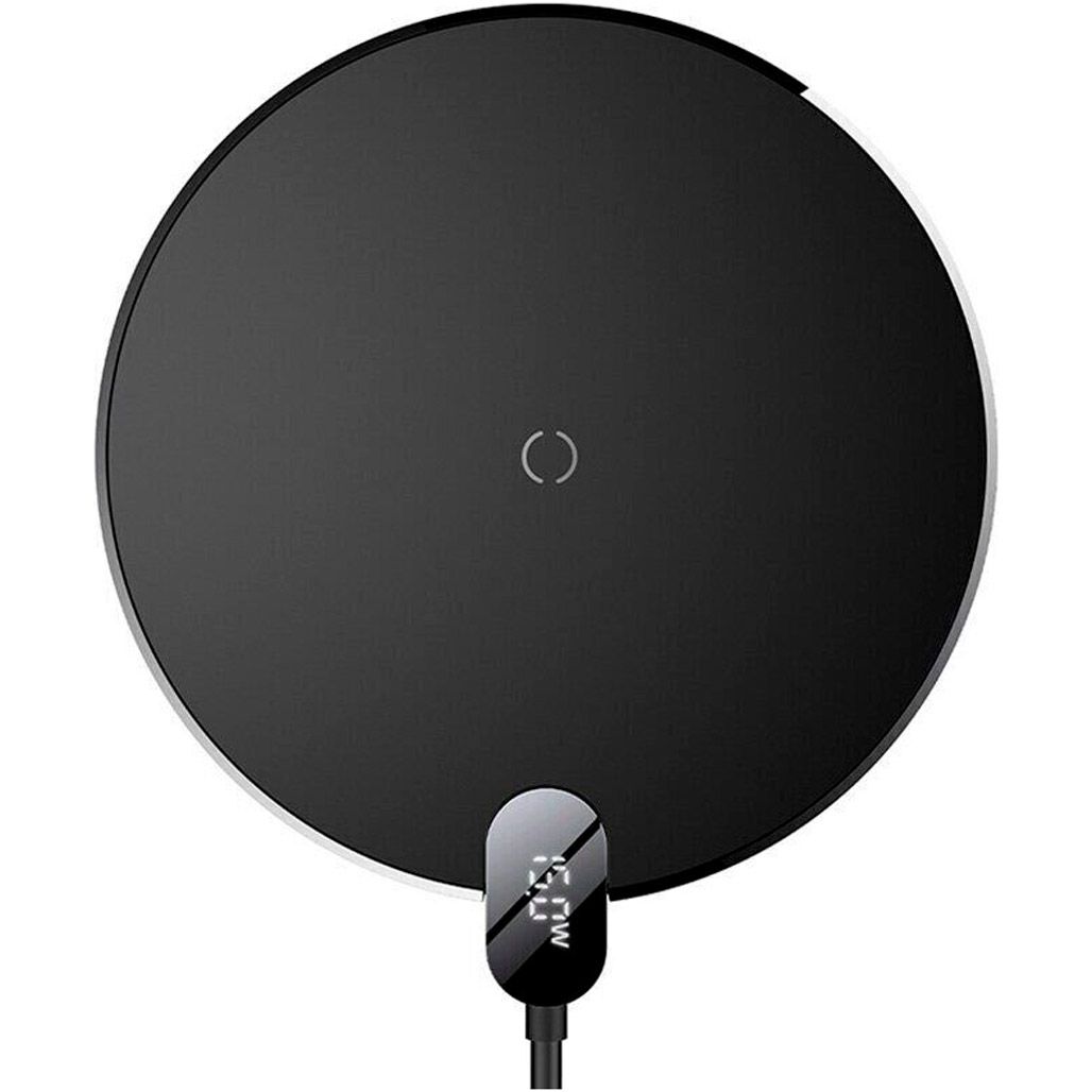 

Беспроводное зарядное устройство Baseus Digital LED Display Wireless Charger Gen2 15W (CCED000001) Black