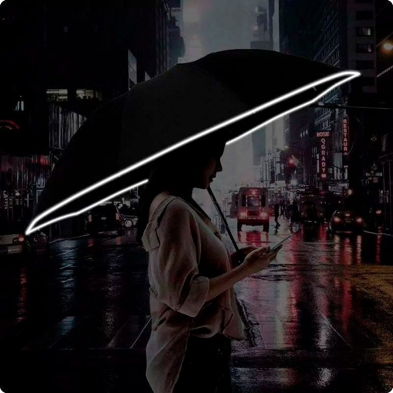 Парасолька Xiaomi Zuodu Automatic Umbrella (ZD002-LED) Red