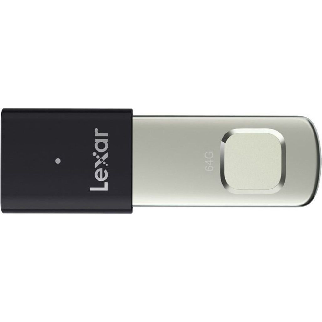 

USB флеш-накопичувач Lexar JumpDrive Fingerprint F35 Pro 64GB USB-A 3.2 (LJDF35P064G-RNBNG)