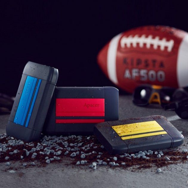 Зовнішній жорсткий диск Apacer AC633 1 TB Energetic Yellow X Tough Black (AP1TBAC633Y-1)