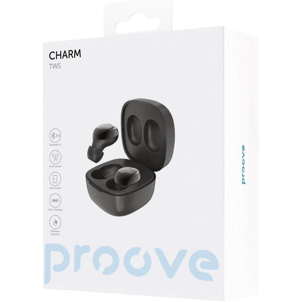 Навушники Proove Charm TWS Black