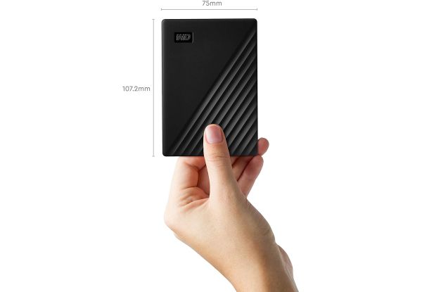 Внешний жесткий диск WD My Passport 1 TB Black (WDBYVG0010BBK-WESN) [48549] 
