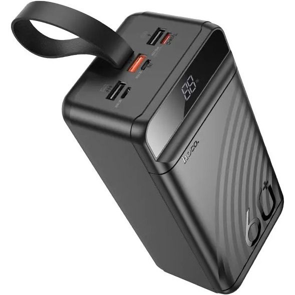Зовнішній акумулятор Hoco Element J123C 60000mAh 22.5W Black