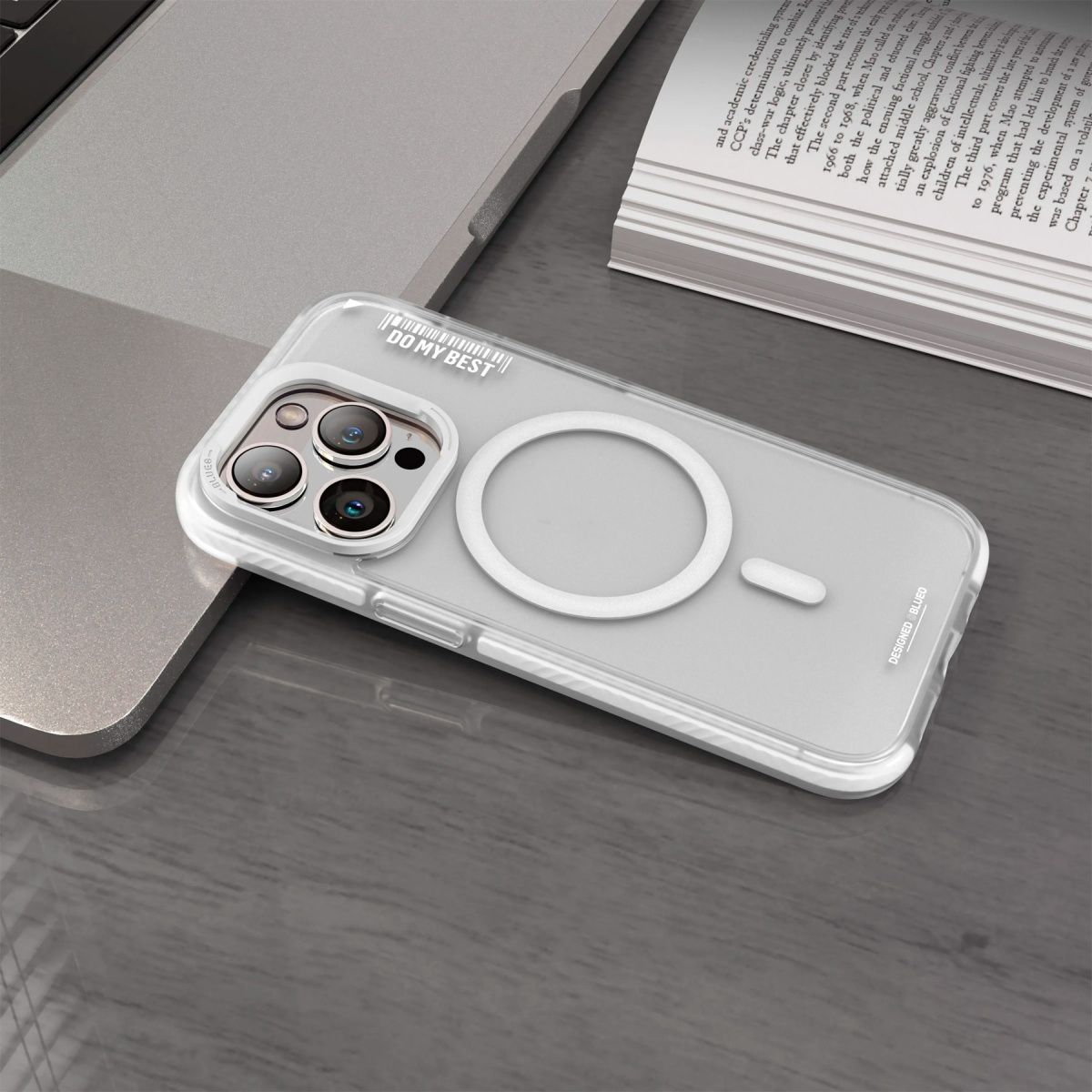 Чохол Blueo Dual Color Matte with MagSafe для Apple iPhone 14 Pro Max White
