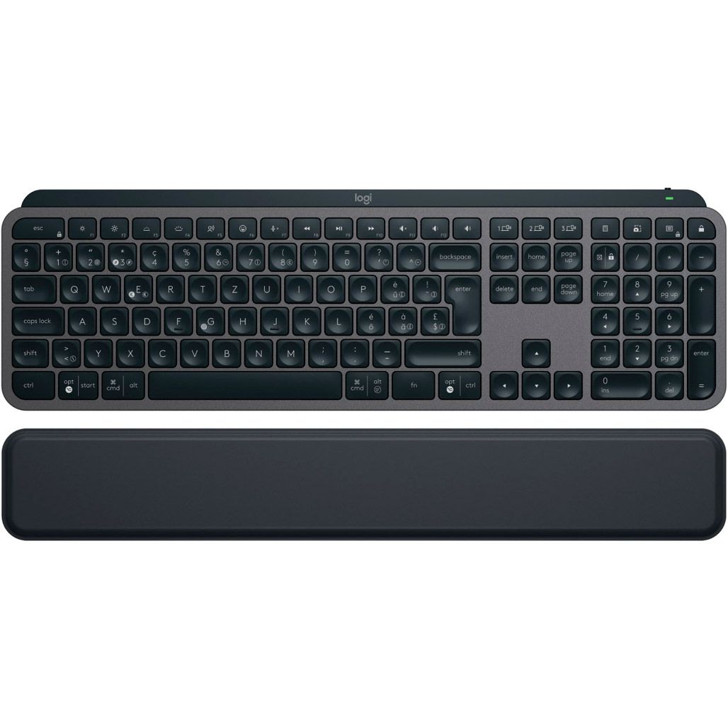 

Клавиатура Logitech MX Keys S Plus Palmrest Wireless UA Graphite (920-011589)