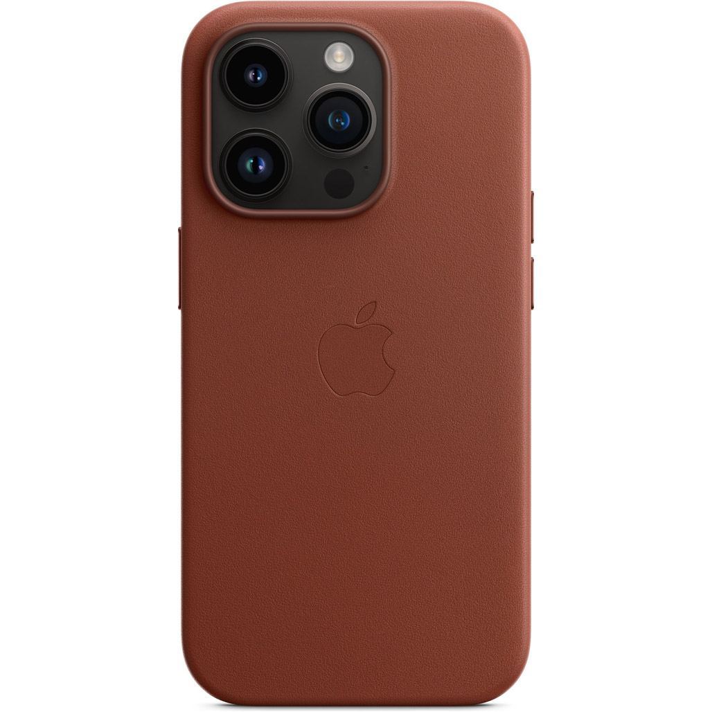

Чехол Apple Leather Case with MagSafe для Apple iPhone 14 Pro Umber (MPPK3)