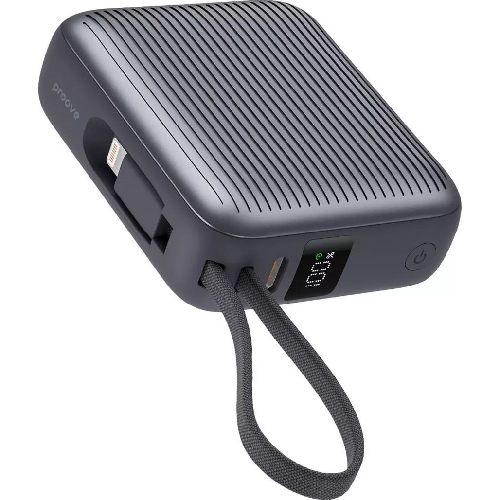 

Зовнішній акумулятор Proove Moon Rock 10000mAh 22.5W Gray (PBM122012105)