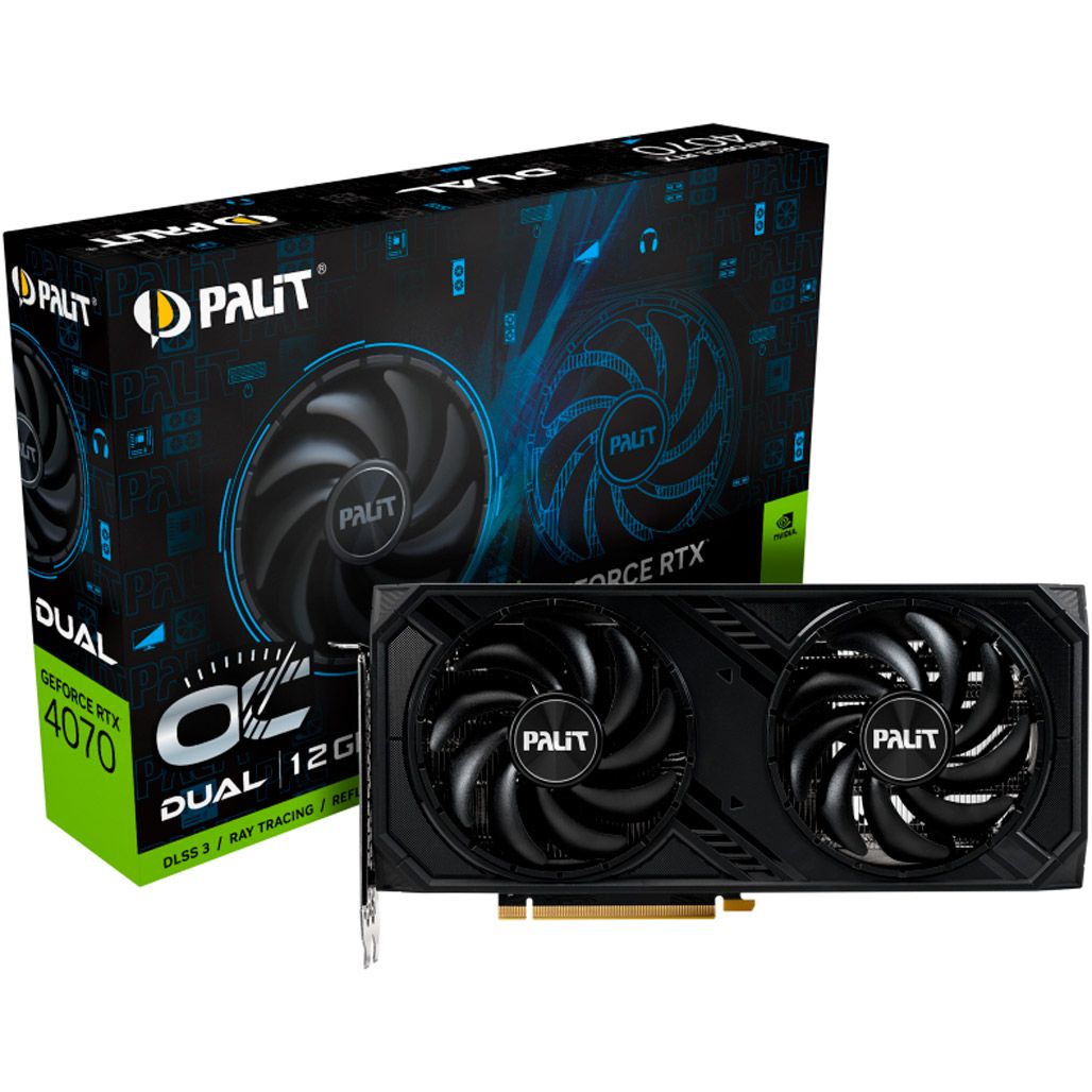 

Відеокарта Palit GeForce RTX 4070 Dual OC (NED4070S19K9-1047D)