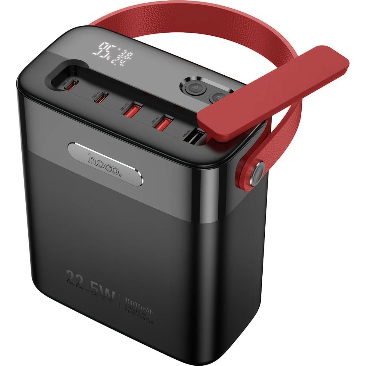 Зовнішній акумулятор Hoco J143 Title 80000mAh 22.5W Black