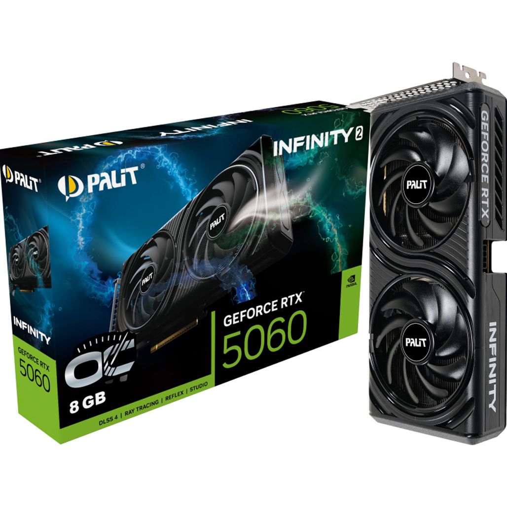 

Відеокарта Palit GeForce RTX 5060 Infinity 2 OC (NE75060V19P1-GB2063L) UA