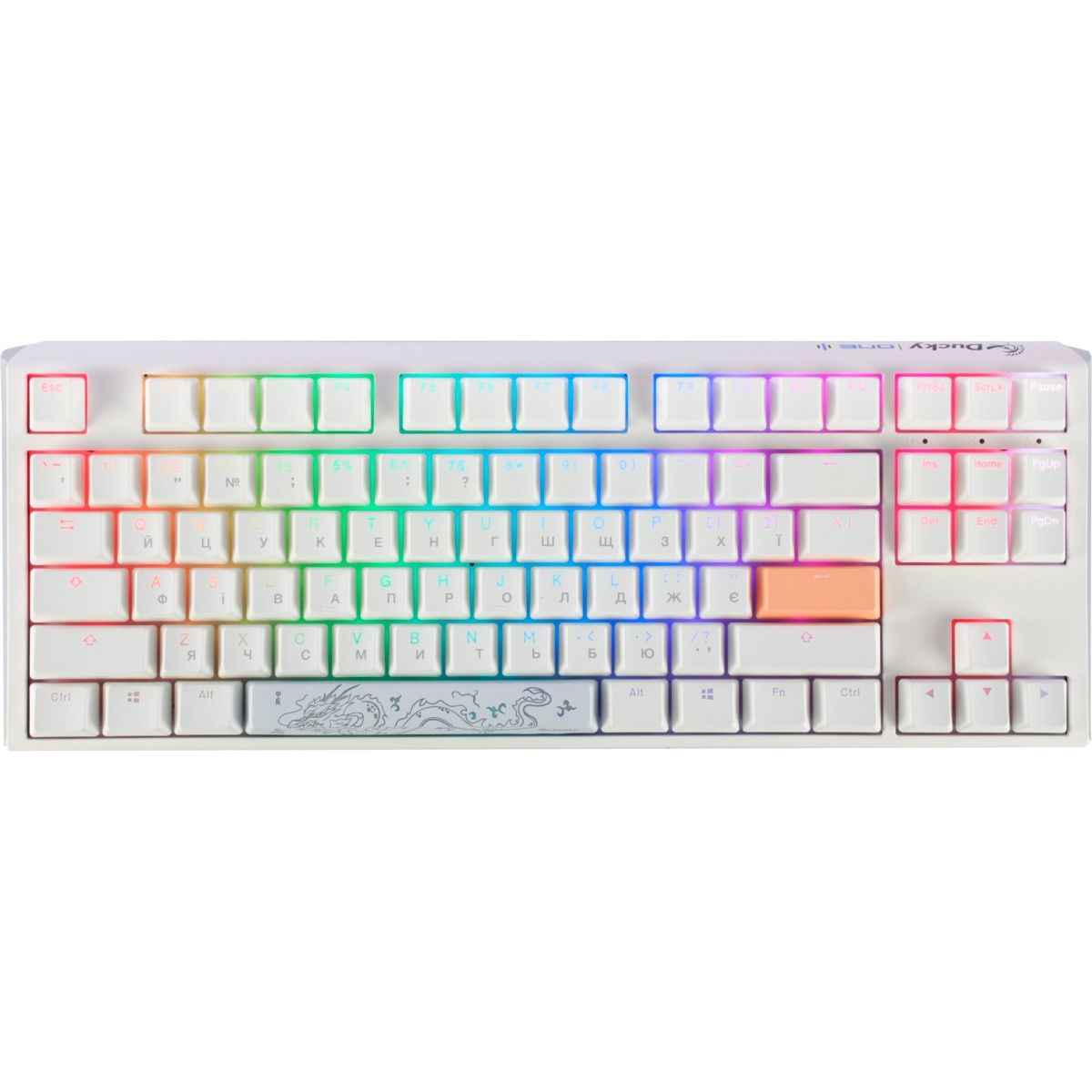 

Клавіатура Ducky One 3 TKL Cherry MX Red RGB White UA (DKON2187ST-RUAPXPWWWSC1)