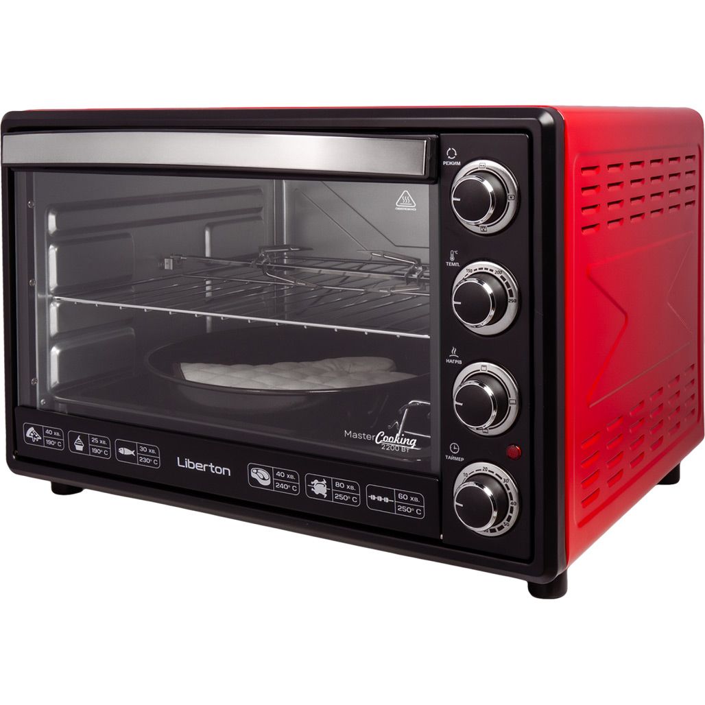 

Настольная электрическая духовка Liberton LEO-650 Red