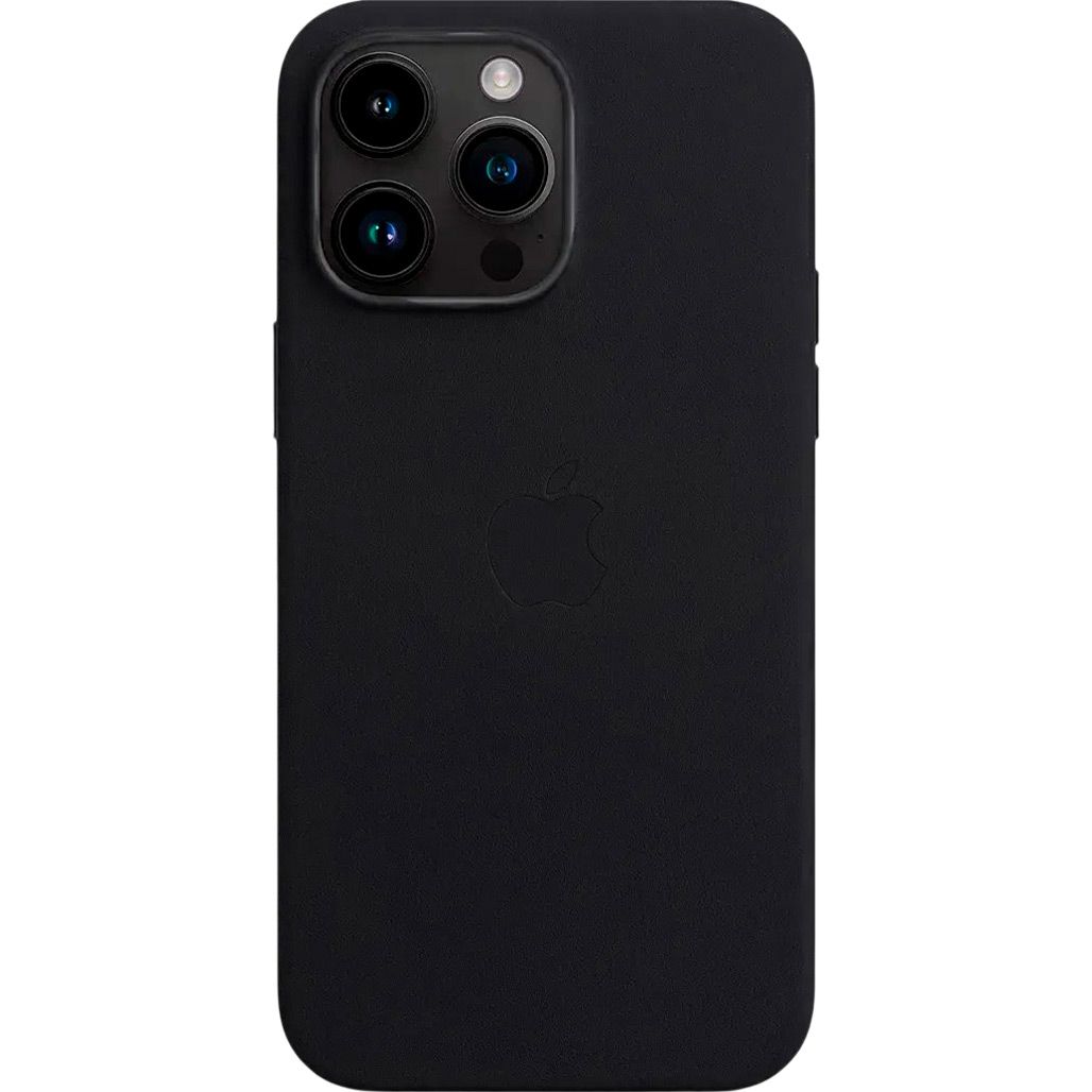 

Чохол Leather Case with MagSafe для Apple iPhone 15 Pro Midnight AAA