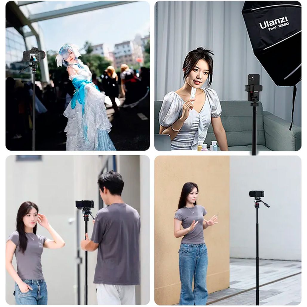 Штатив Ulanzi AT-03 Tripod Dolly Kit 1.6m Black
