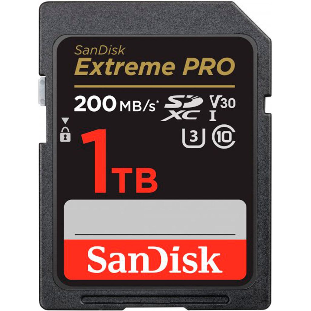 

Карта памяти SanDisk 1TB SD class 10 UHS-I U3 V30 Extreme PRO (SDSDXXD-1T00-GN4IN)