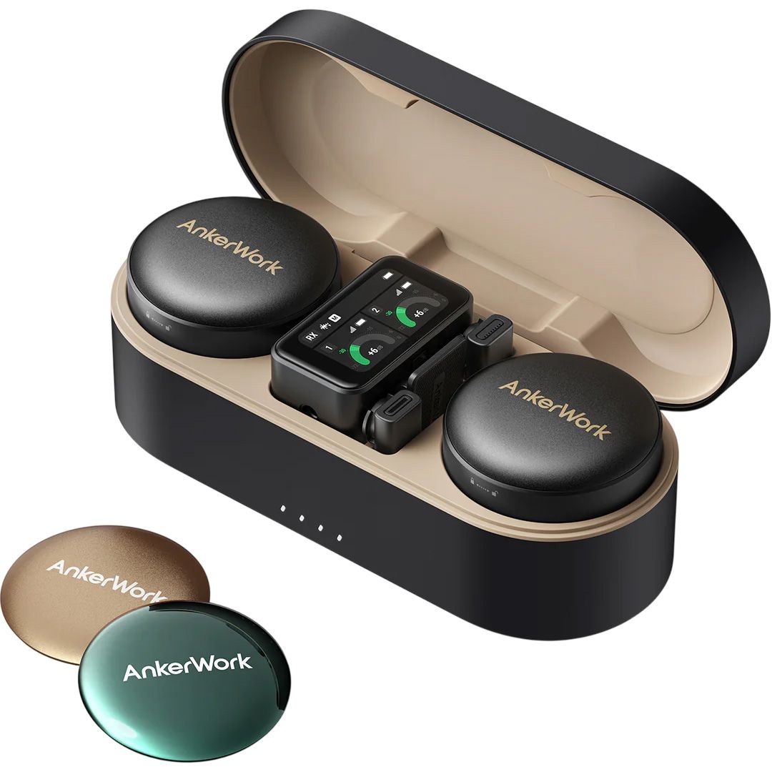 

Микрофонная радиосистема Anker AnkerWork M650 (2 TX + 1 RX) Combo Black