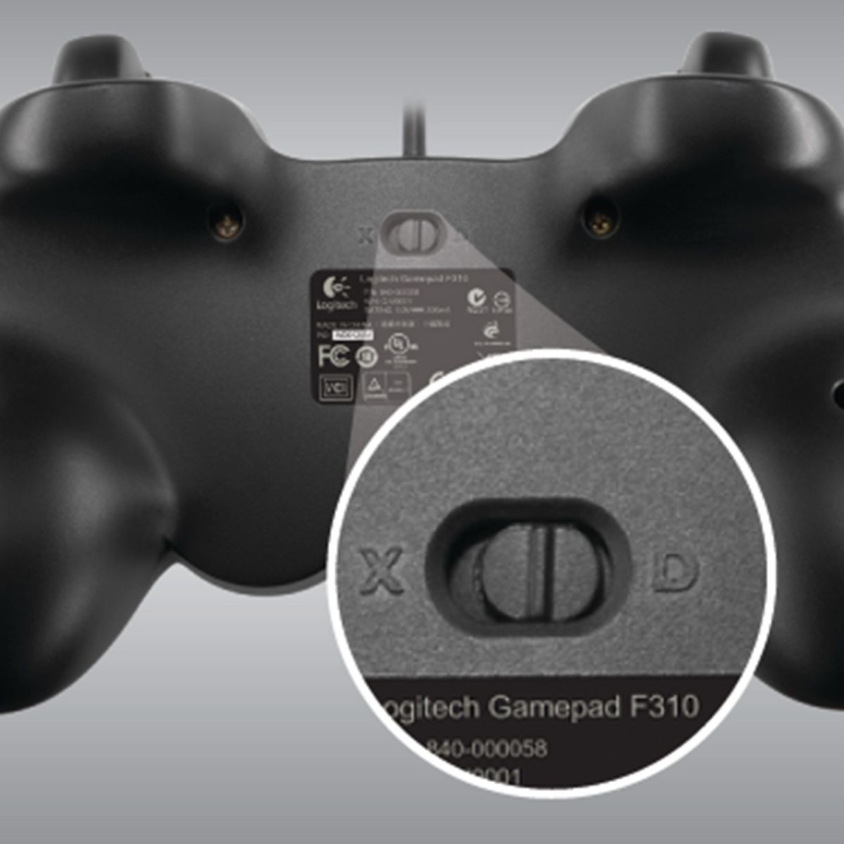 Геймпад Logitech Gamepad F310 для PC Black/Blue (940-000135)