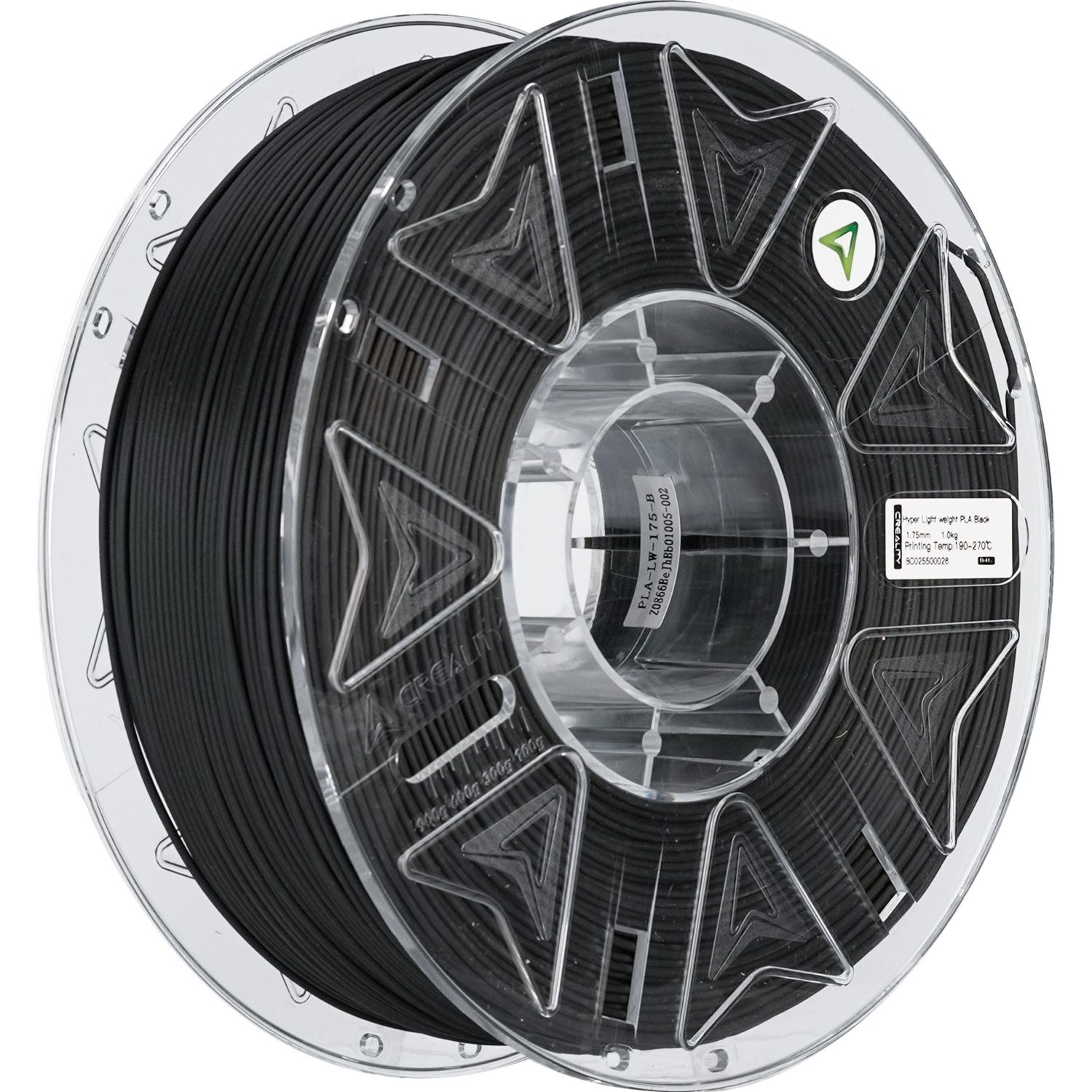 

Филамент для 3D-принтеров Creality PLA Hyper Lightweight 1kg Black (3301010556)