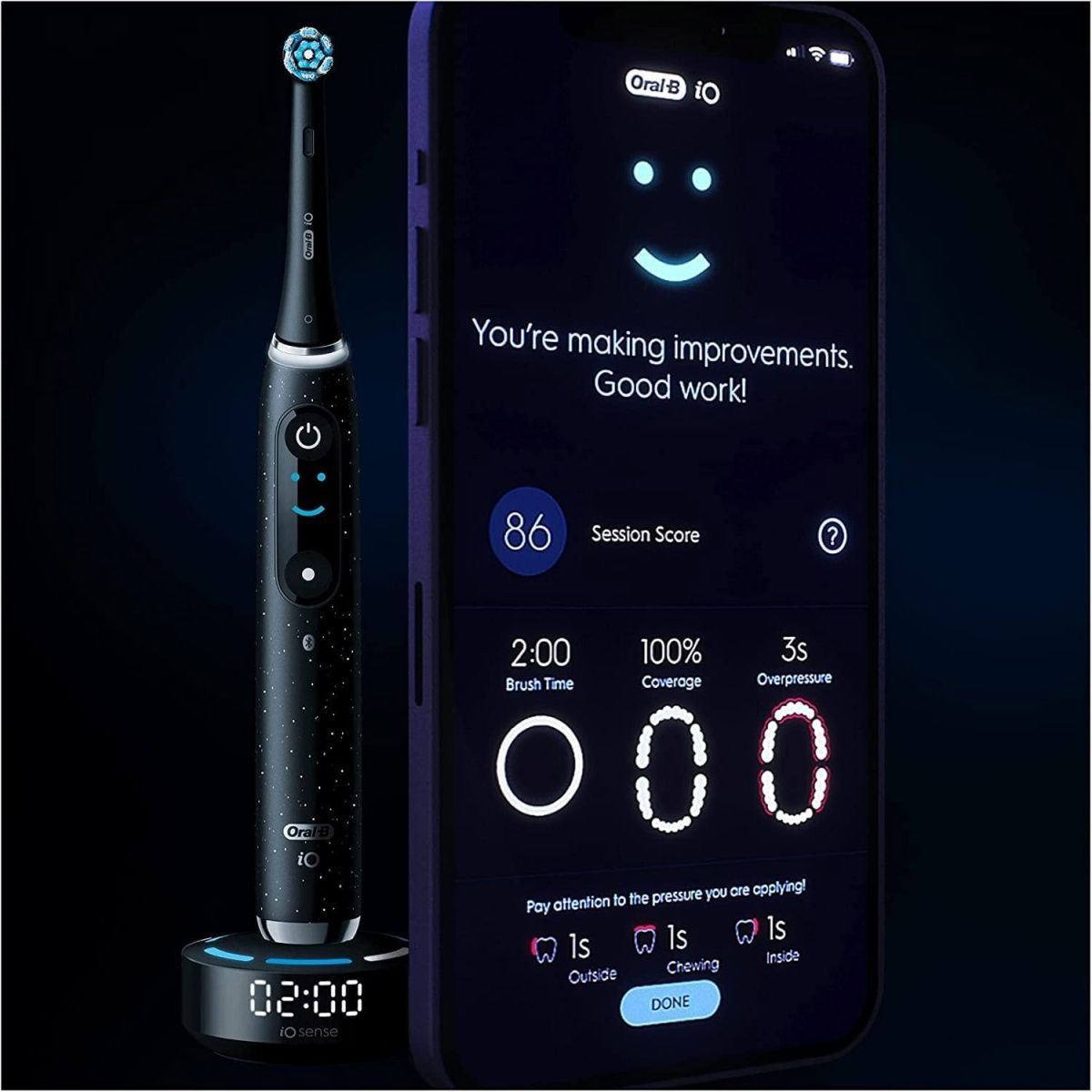 Электрическая зубная щетка Oral-B iO Series 10 Cosmic Black [77793] 
